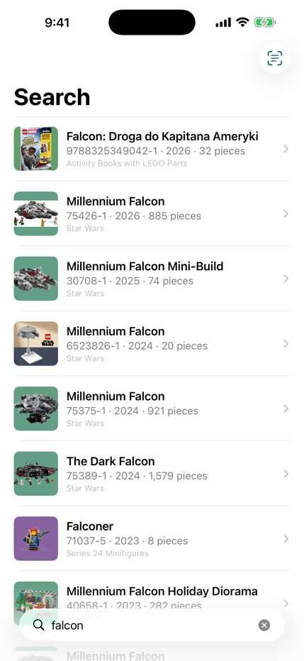 Search the set catalogue